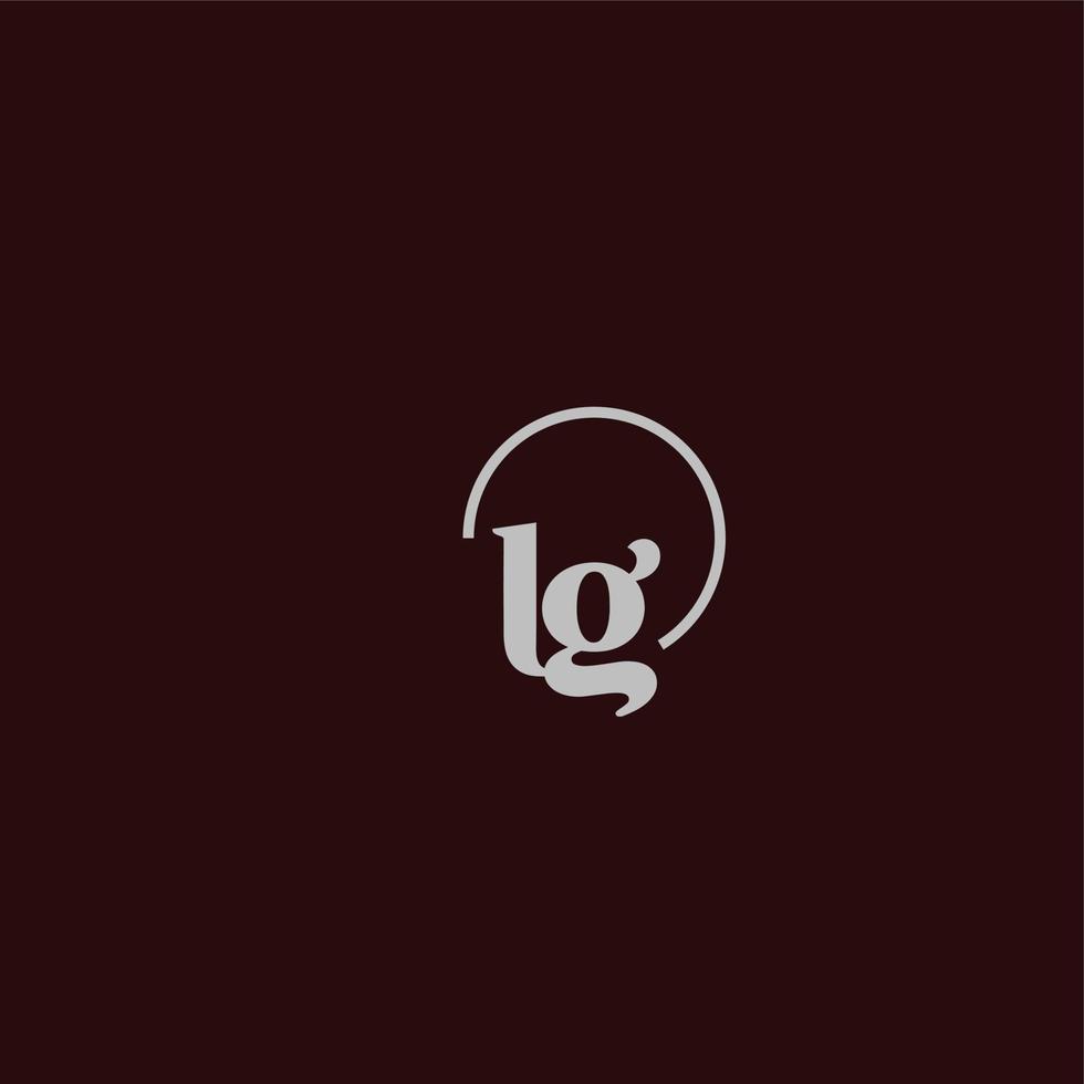 lg initialen logo monogram vector