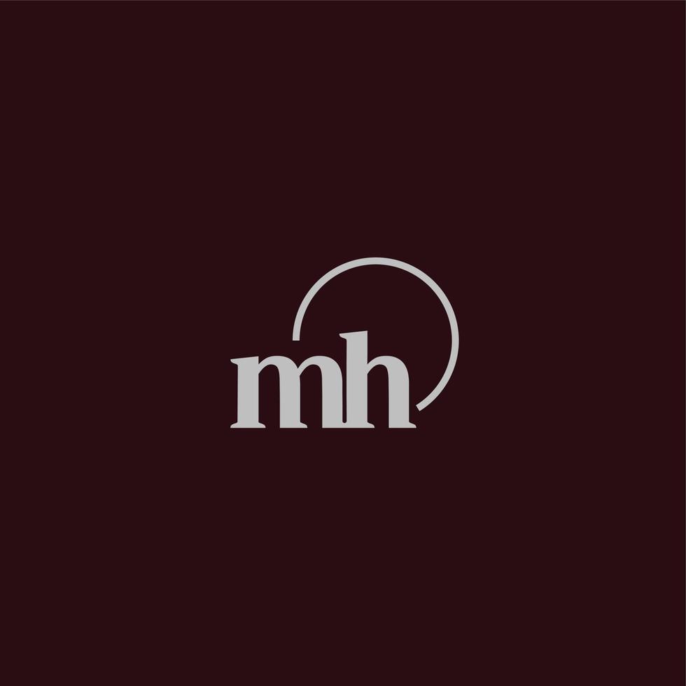 mh initialen logo monogram vector