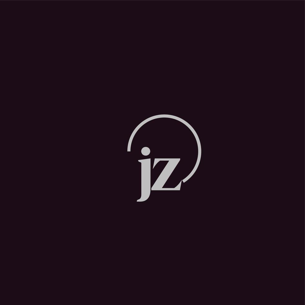 jz initialen logo monogram vector