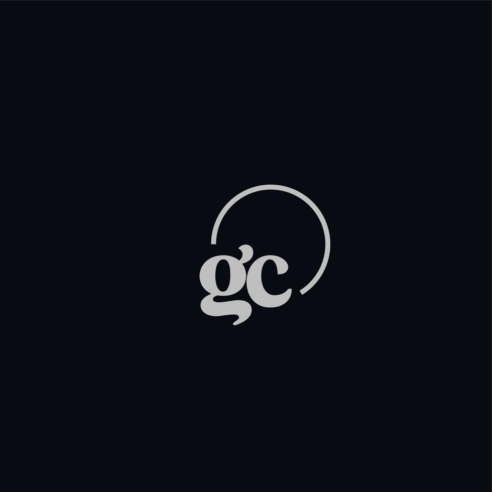 gc initialen logo monogram vector