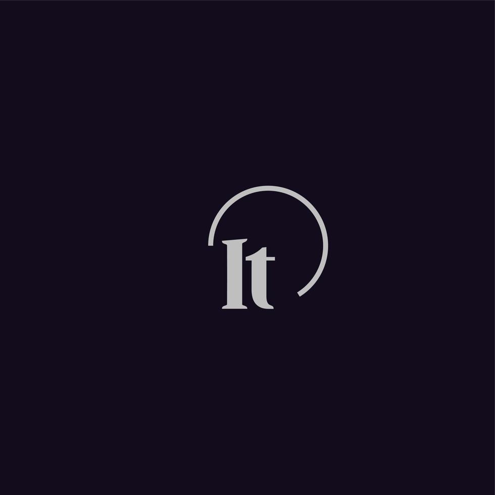het initialen logo monogram vector