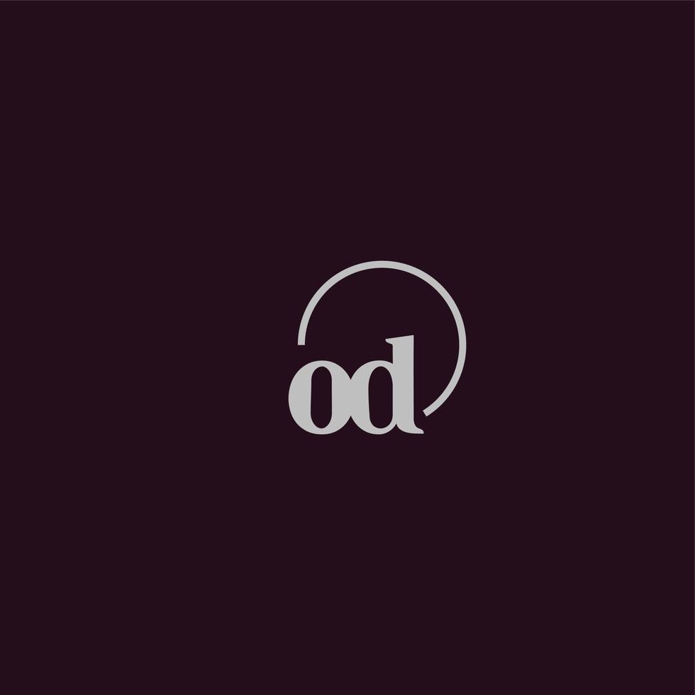 od initialen logo monogram vector