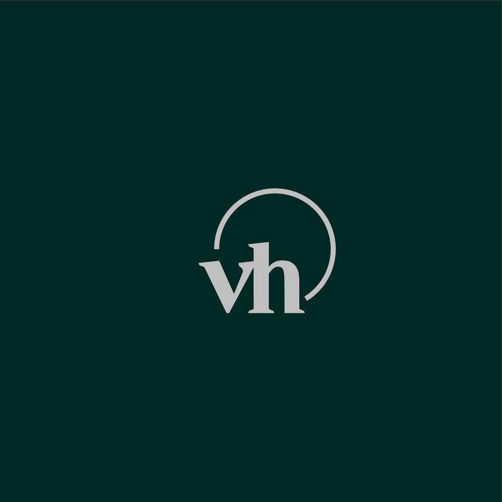 vh initialen logo monogram vector