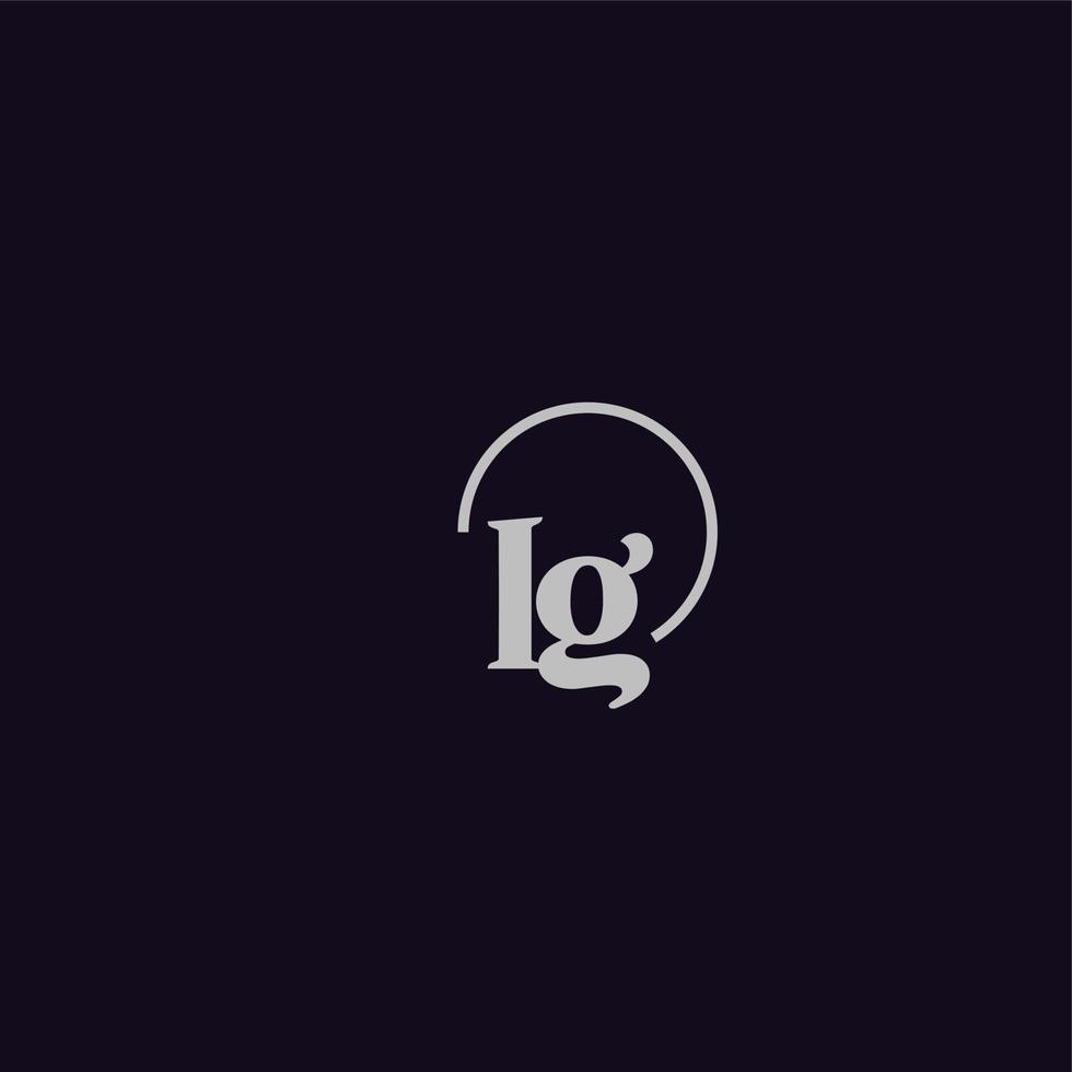 ig initialen logo monogram vector