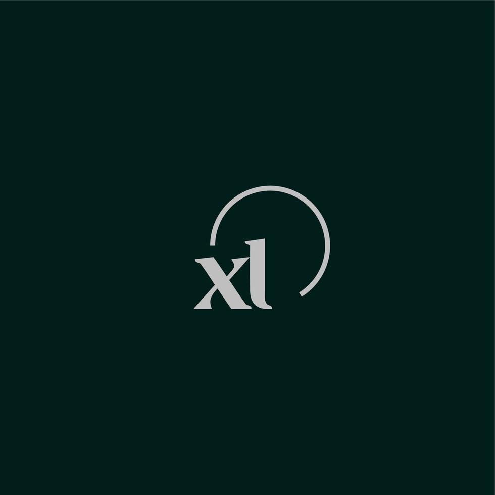 xl initialen logo monogram vector