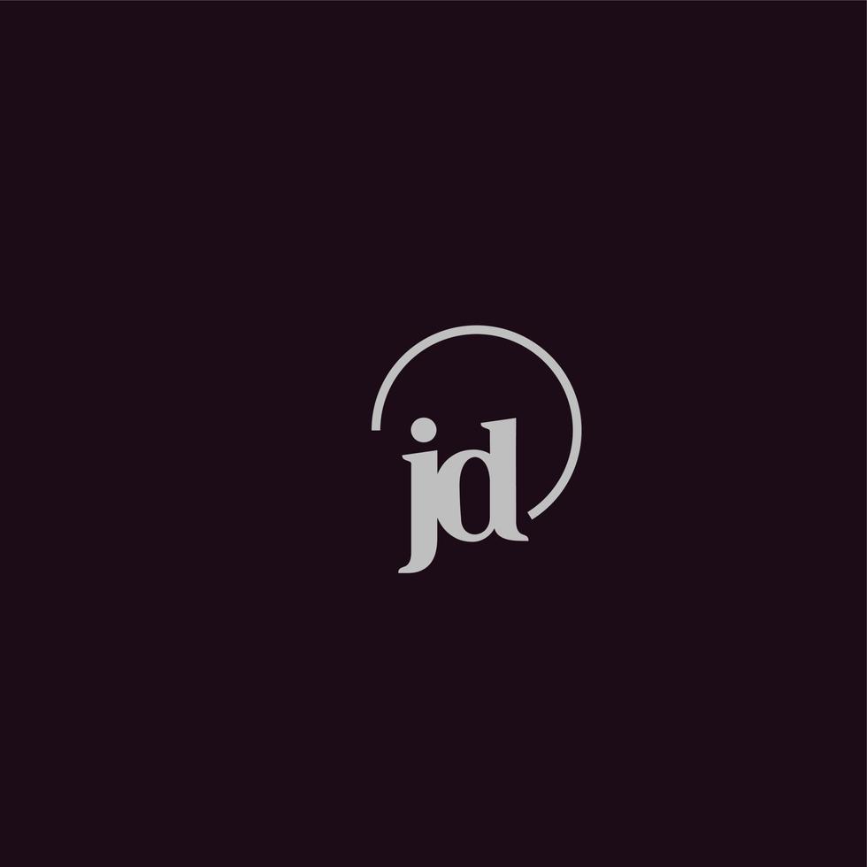 jd initialen logo monogram vector