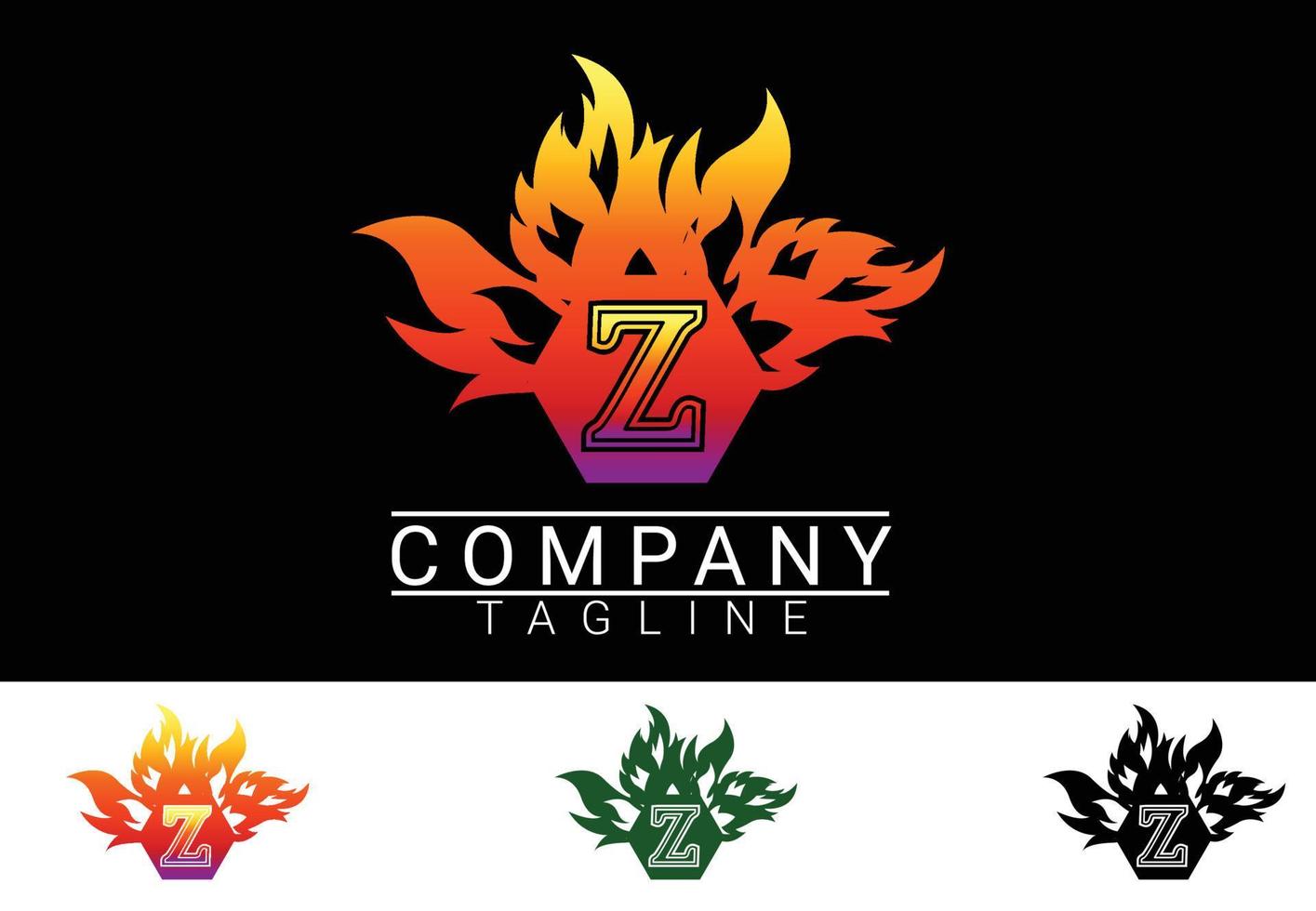 brand letter z sticker, t-shirt en logo ontwerpsjabloon vector