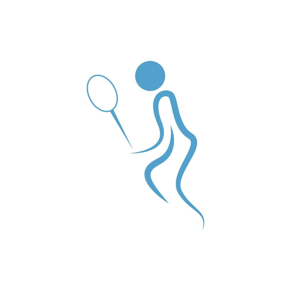 badminton pictogram ontwerp illustratie sjabloon spelen vector