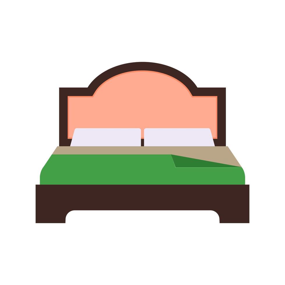 bed plat veelkleurig pictogram vector