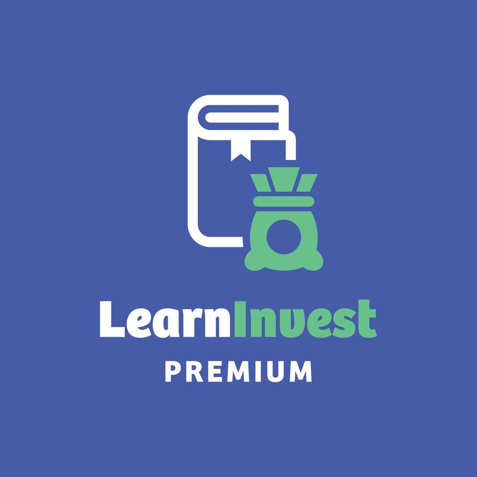 leer investeren logo vector