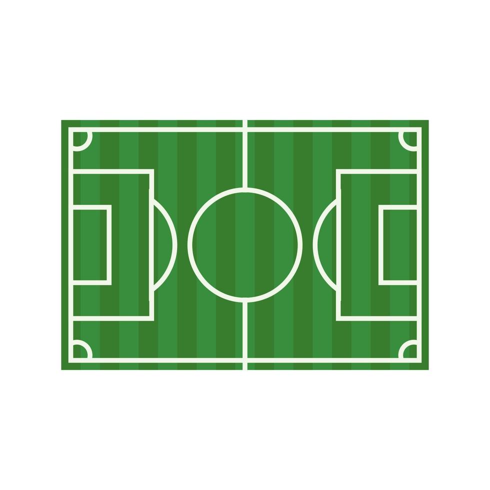 voetbal plat veelkleurig pictogram vector