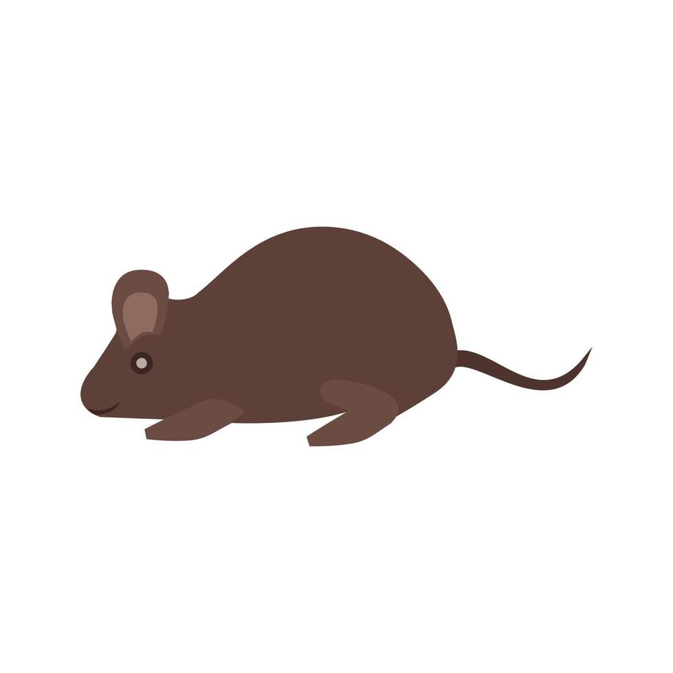 muis plat veelkleurig pictogram vector