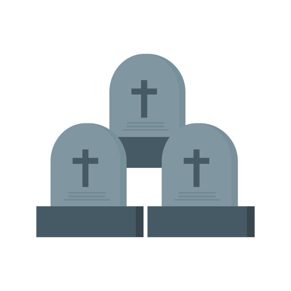kerkhof plat veelkleurig pictogram vector
