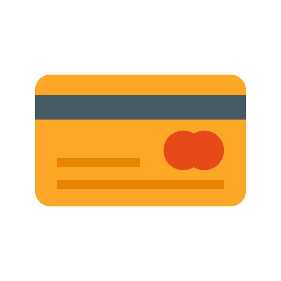 creditcard plat veelkleurig pictogram vector