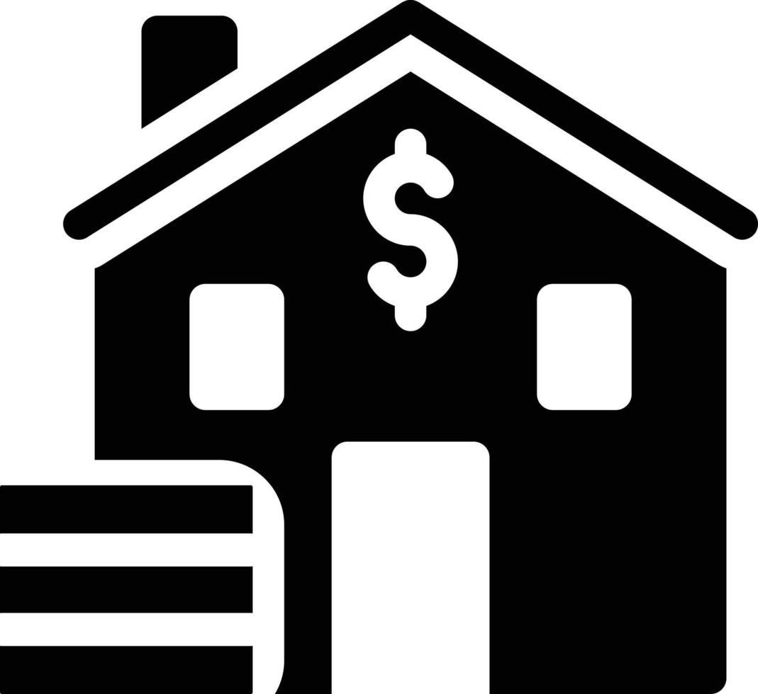 dollar huis vectorillustratie op een background.premium kwaliteit symbolen.vector iconen voor concept en grafisch ontwerp. vector