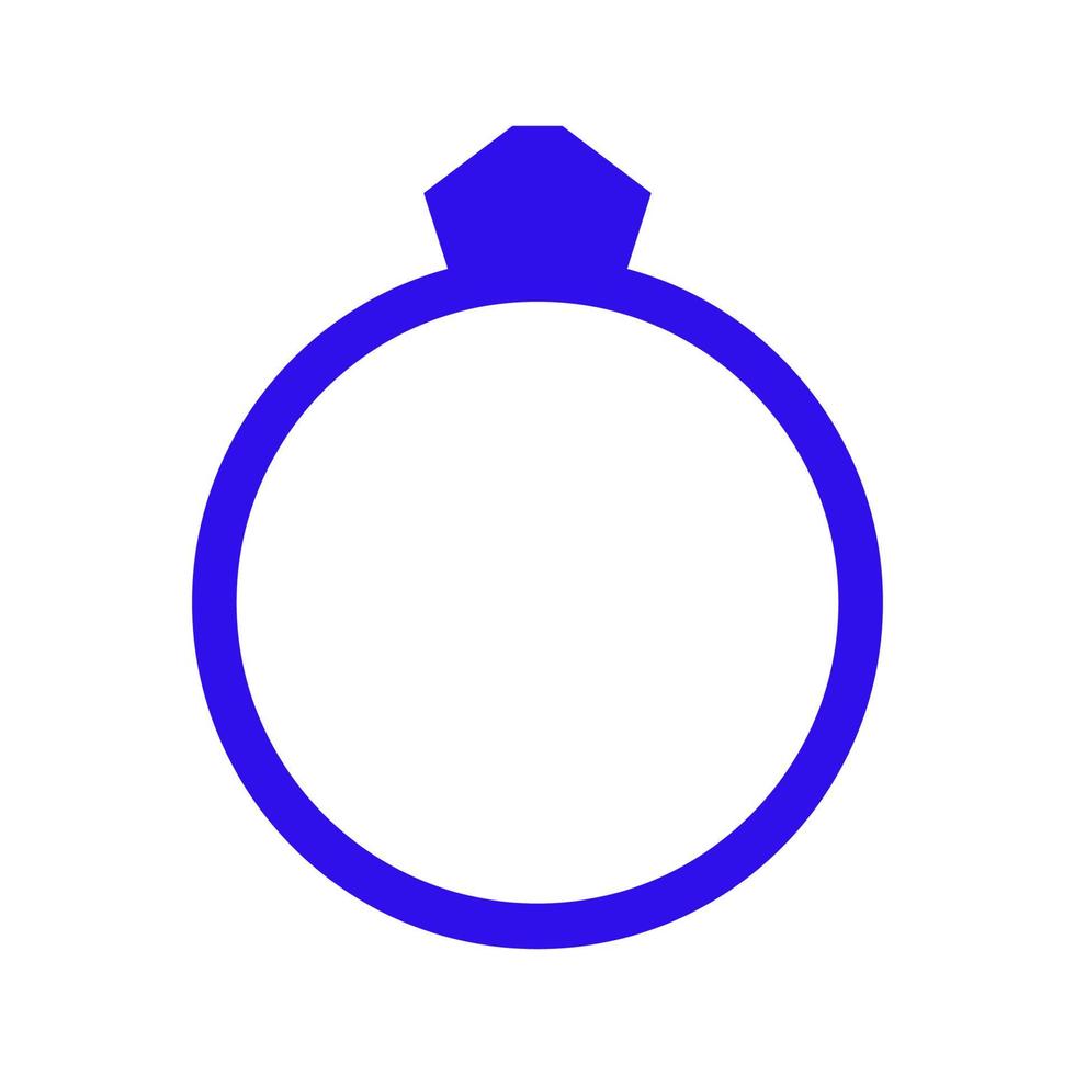 diamanten ring geïllustreerd op een witte achtergrond vector