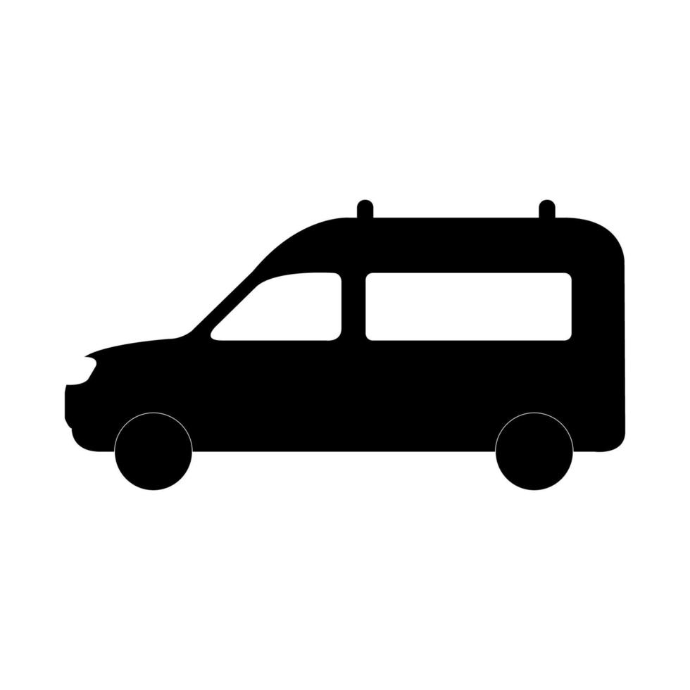 ambulance geïllustreerd op een witte achtergrond vector