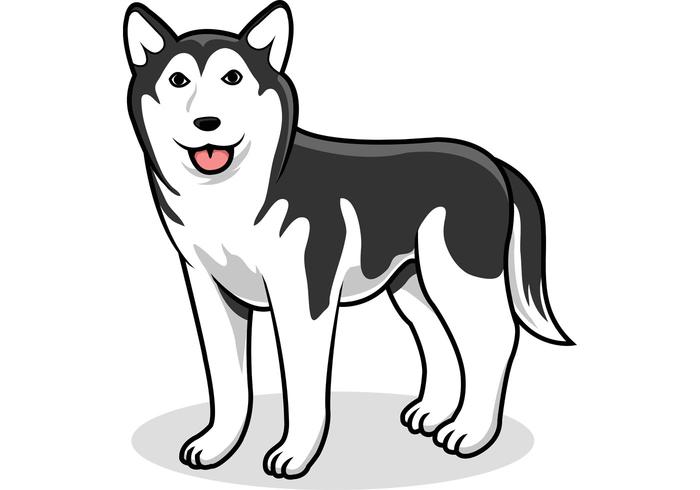 Siberische Husky Vector Hond