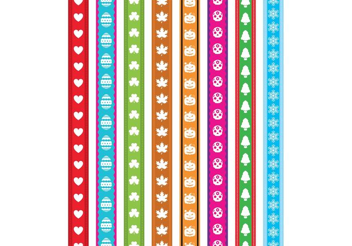 Holiday Ribbon Vectors