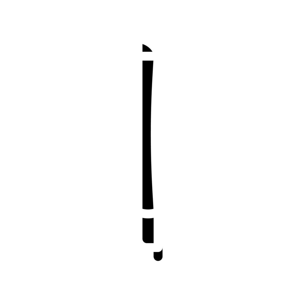 boog viool glyph pictogram vectorillustratie zwart vector