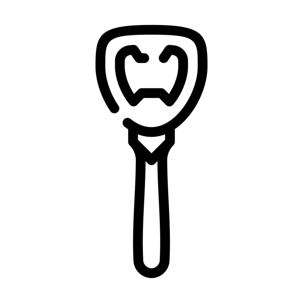 opener barman lijn pictogram vectorillustratie vector