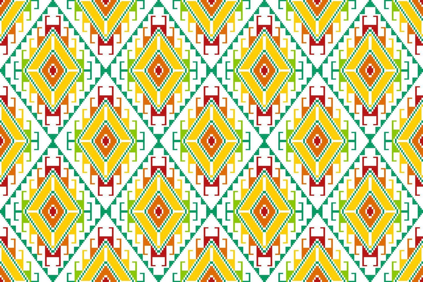 ikat abstract geometrisch etnisch textiel naadloos patroonontwerp. Azteekse stof tapijt mandala ornamenten textiel decoraties behang. tribal boho inheemse turkije textiel traditionele borduurwerk vector. vector