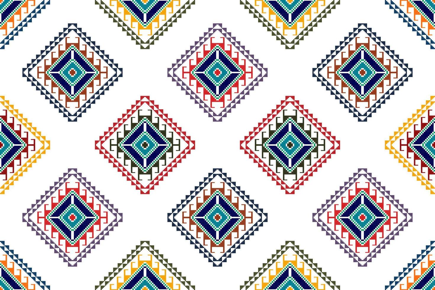 ikat etnisch naadloos patroonontwerp. Azteekse stof tapijt mandala ornamenten textiel decoraties behang. tribal boho inheemse etnische turkije traditionele borduurwerk vector background