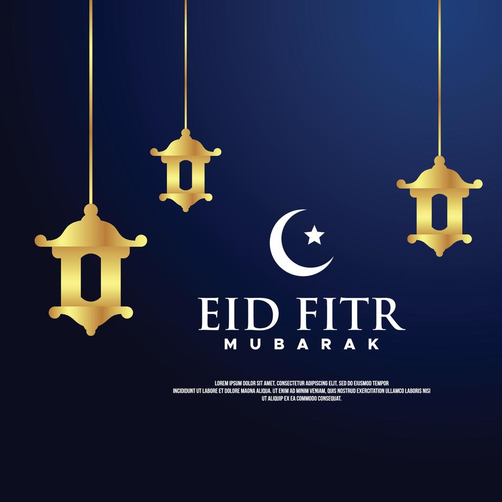 eid al fitr ontwerpachtergrond voor begroetingsmoment vector