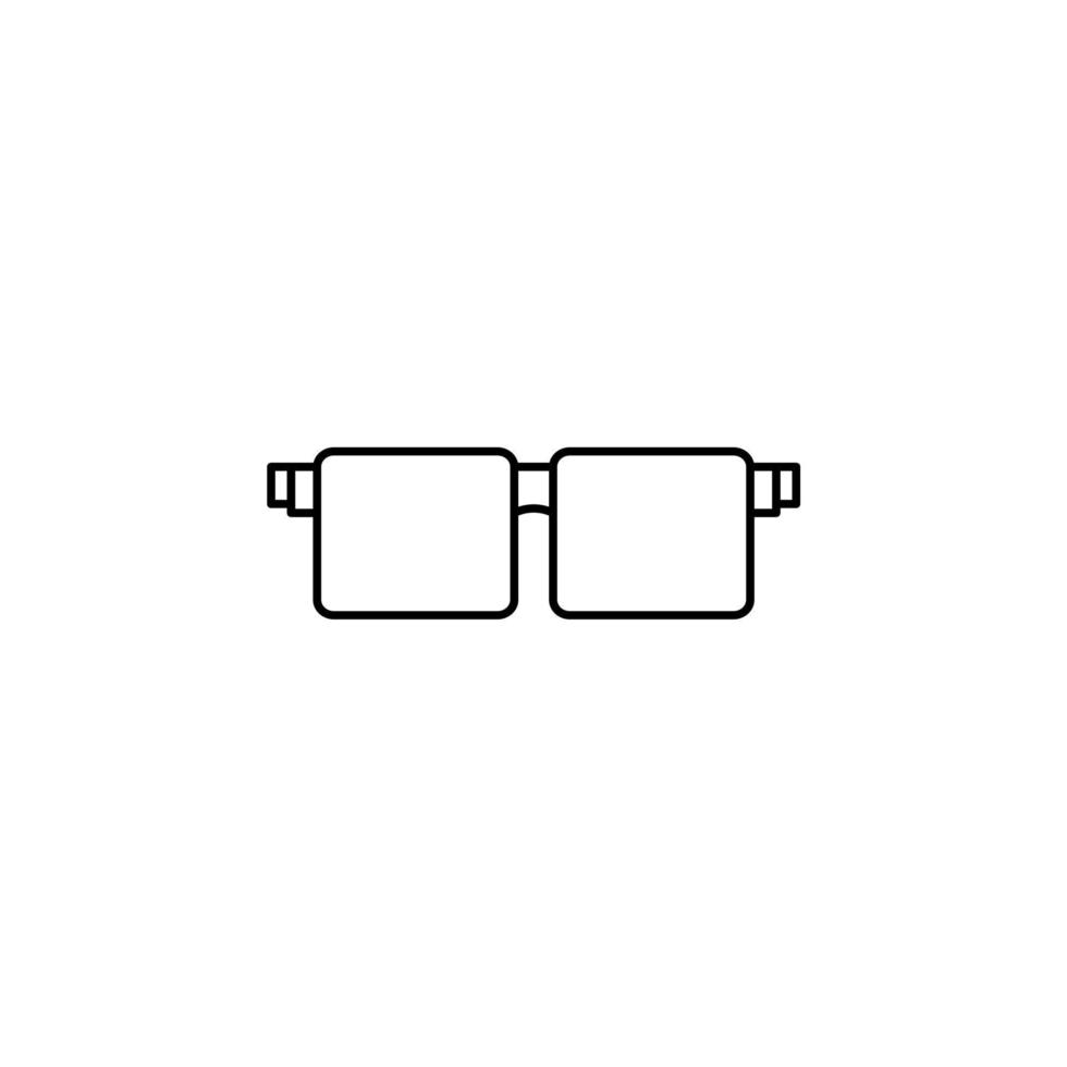 bril, zonnebril, bril, bril dunne lijn pictogram vector illustratie logo sjabloon. geschikt voor vele doeleinden.