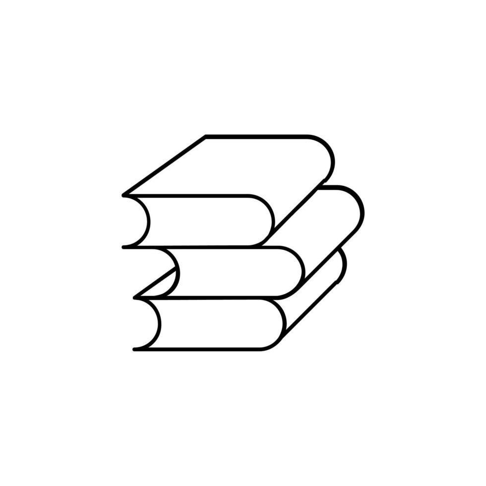 boek, lezen, bibliotheek, studie dunne lijn pictogram vector illustratie logo sjabloon. geschikt voor vele doeleinden.