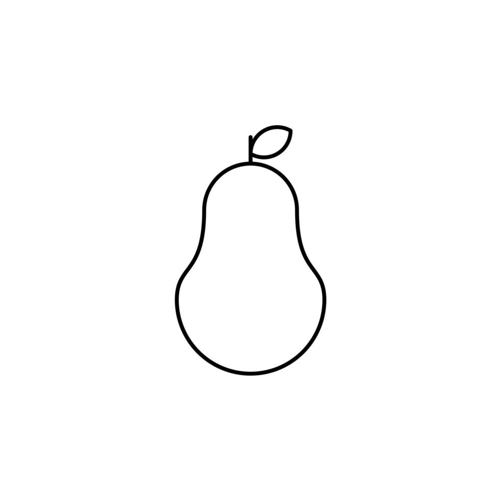 peer dunne lijn pictogram vector illustratie logo sjabloon. geschikt voor vele doeleinden.