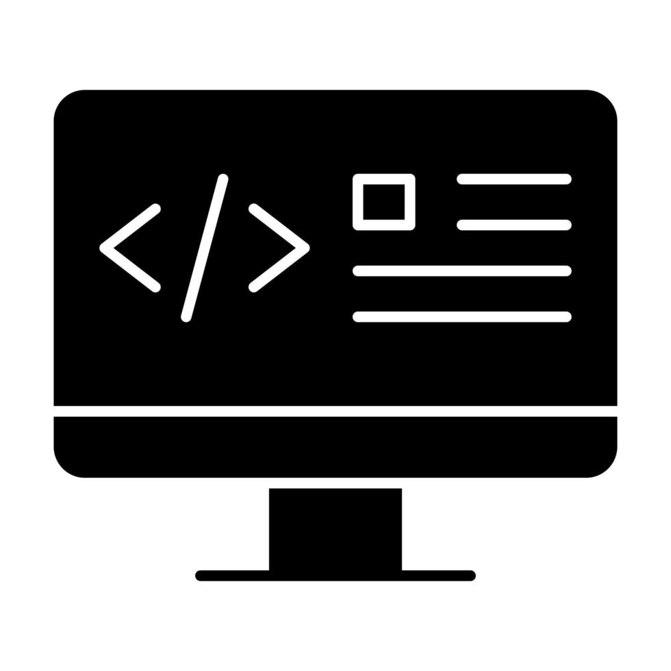 webcodering glyph-pictogram vector