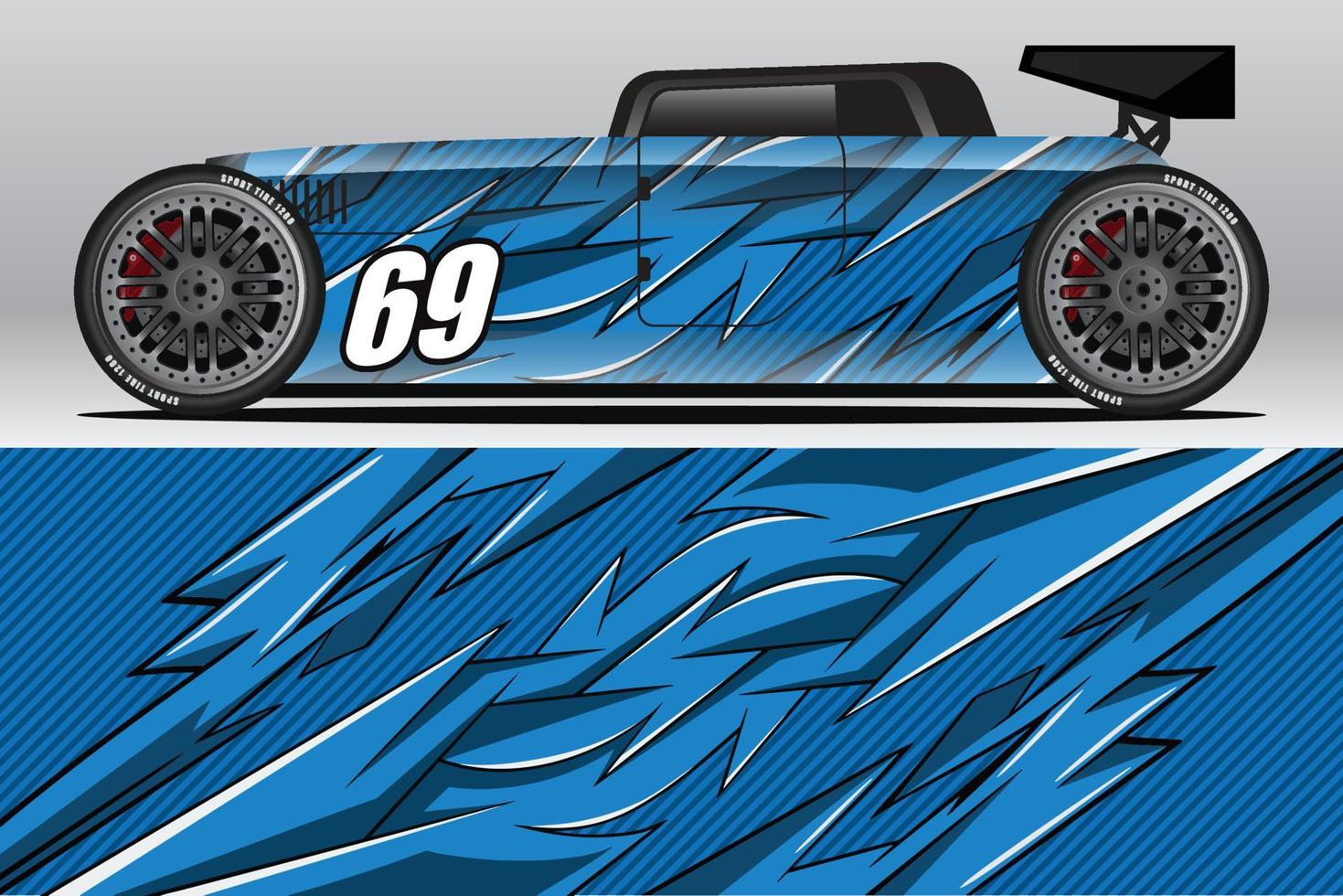 auto wrap sticker ontwerpen voor race livery of dagelijkse auto vinyl sticker vector