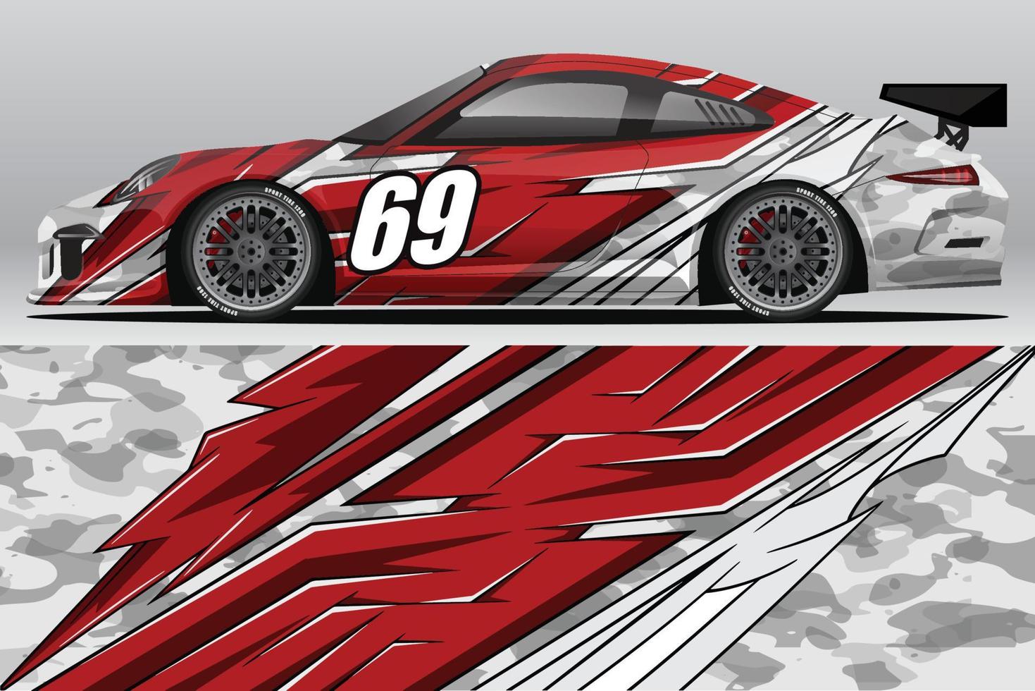 auto wrap sticker ontwerpen voor race livery of dagelijkse auto vinyl sticker vector