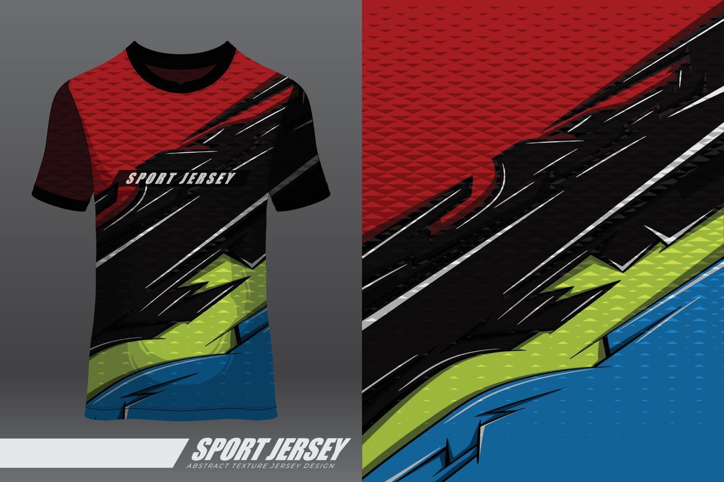 tshirt sportontwerp voor racen, jersey, fietsen, voetbal, gaming, motorcross vector