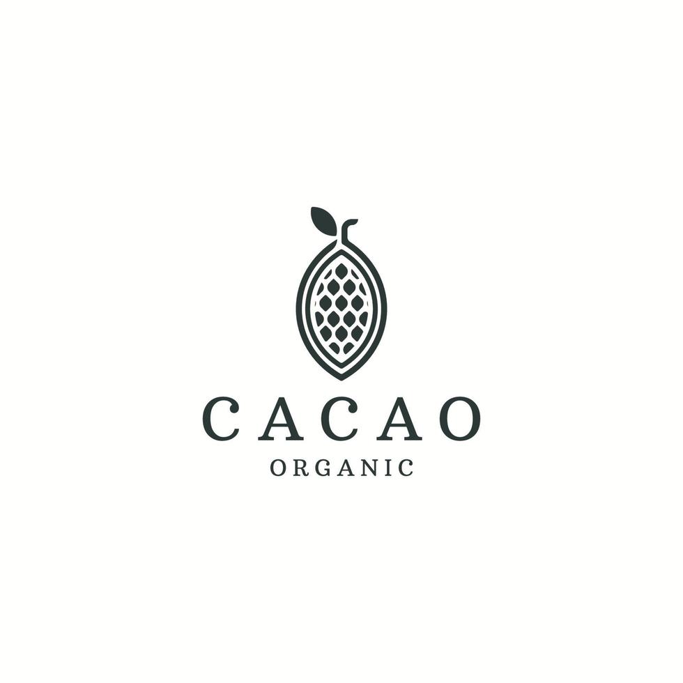 cacao logo pictogram ontwerp sjabloon platte vector