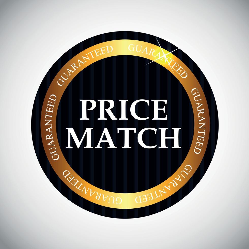 prijs match label vectorillustratie vector