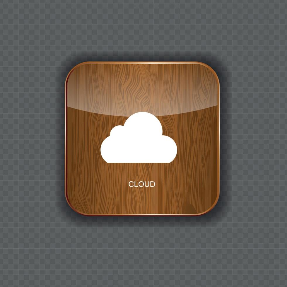 vectorillustratie van cloud apps icoon vector