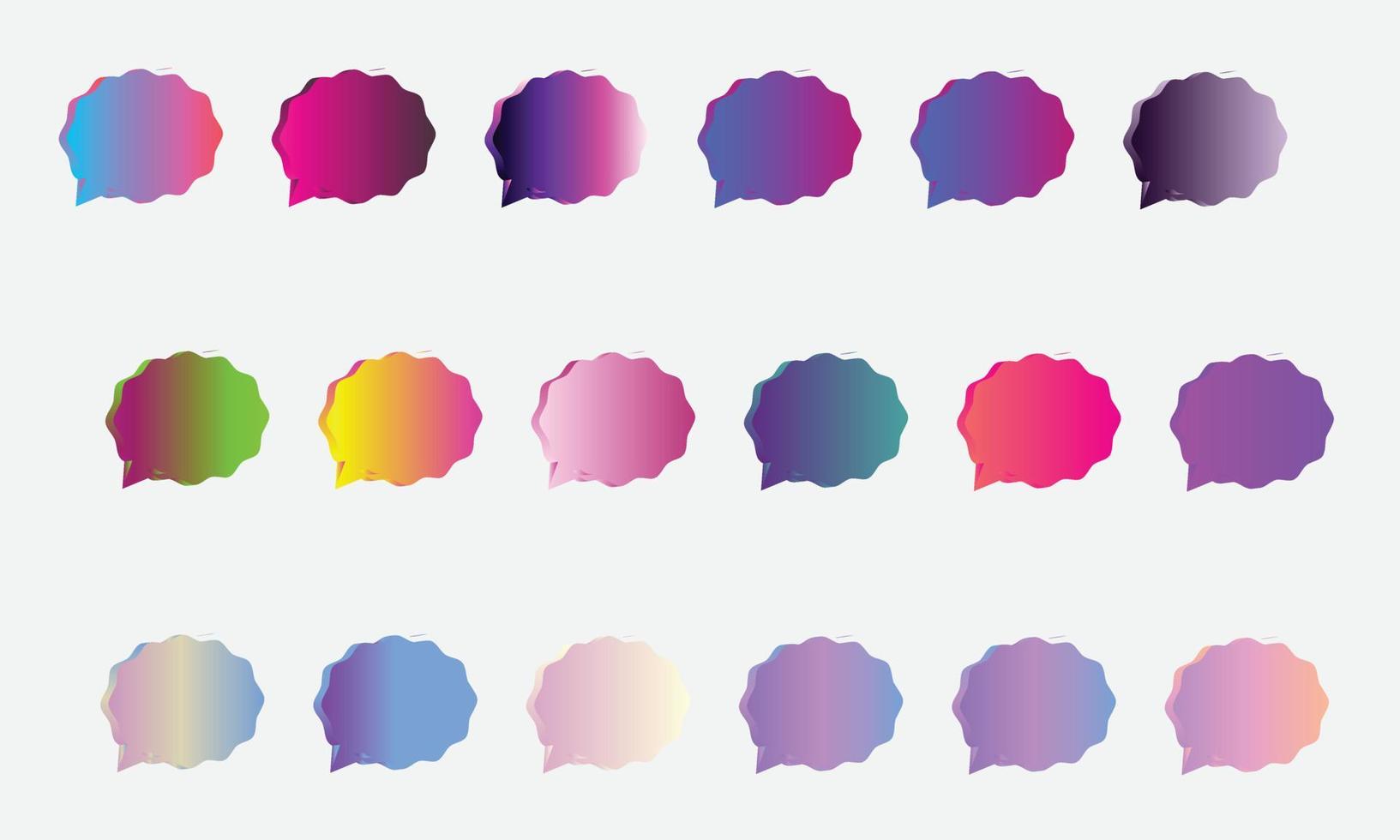 mega set van levendige kleurrijke verlopen kleur achtergrond vector