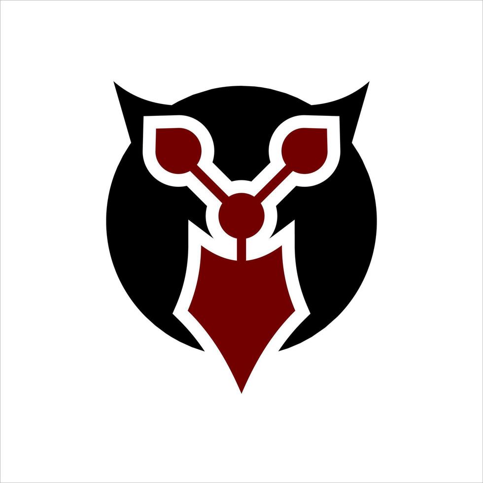 stier hoofd logo vector of bizon koe dier pictogram rood zwart logo, idee van duivel gezicht, vee hoorn geometrische moderne gradiënt mascotte, draak of taurus merk teken, wolf en hond trendy symbool