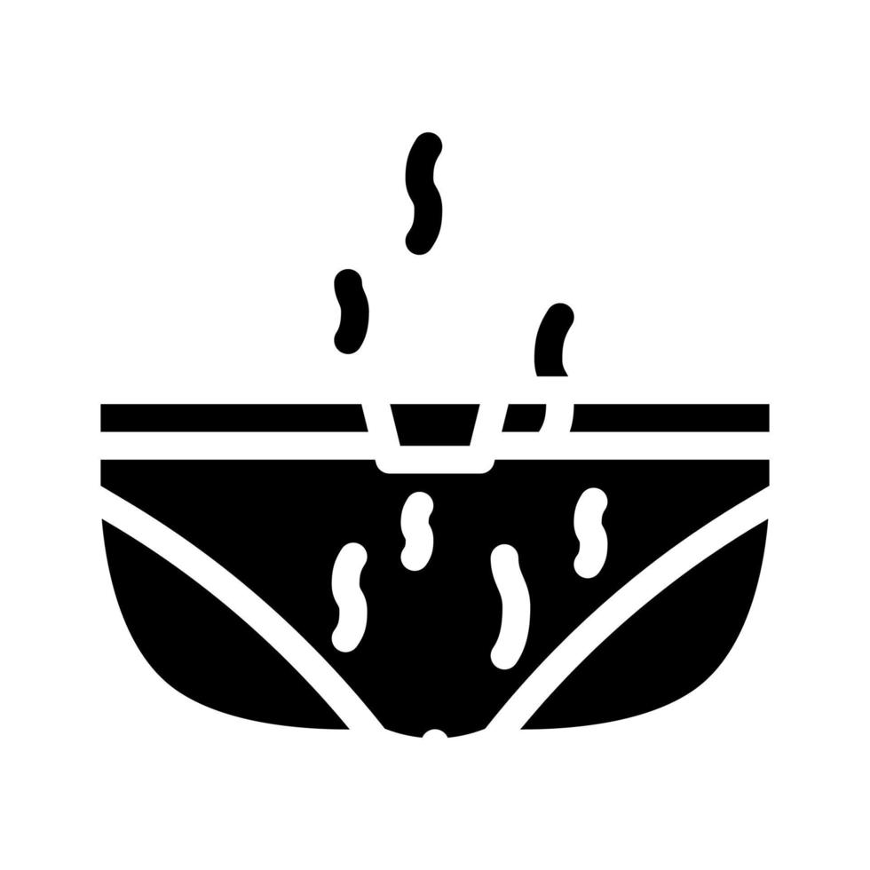 ondergoed geur glyph pictogram vector illustratie teken