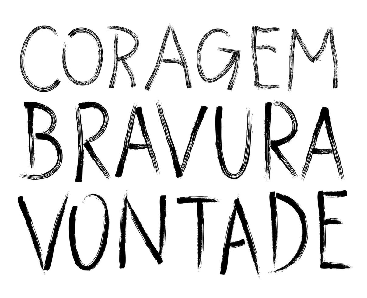 borden met woorden in braziliaans portugees. vertaling - thuis, liefde, familie, passie, thuis, geluk vector