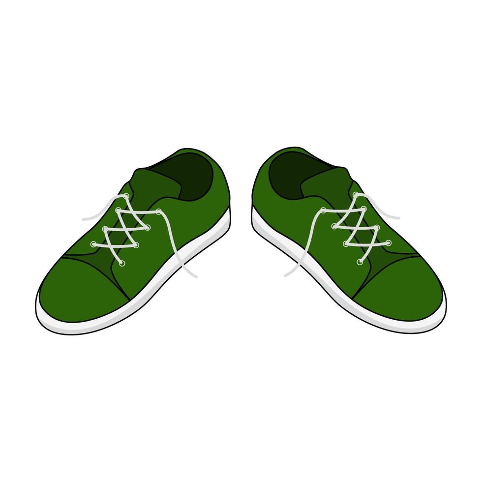 kleurrijke illustratie van schoenen vector