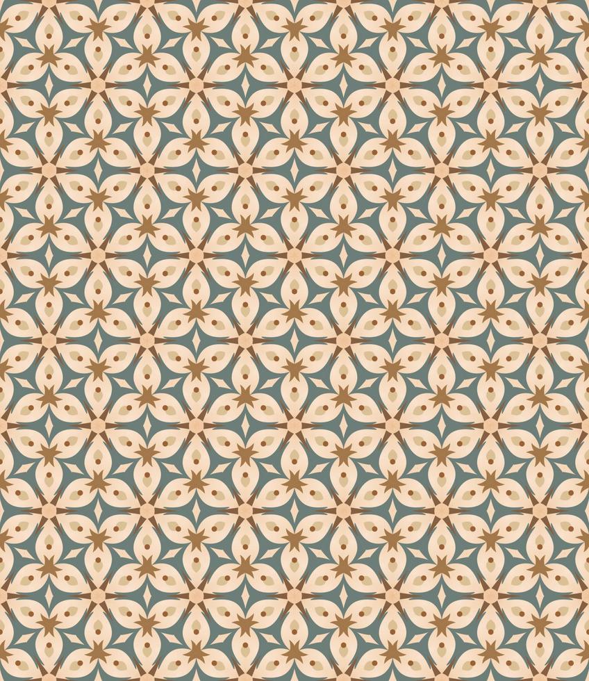 naadloze geometrische patroon met bloemen. achtergrond vector