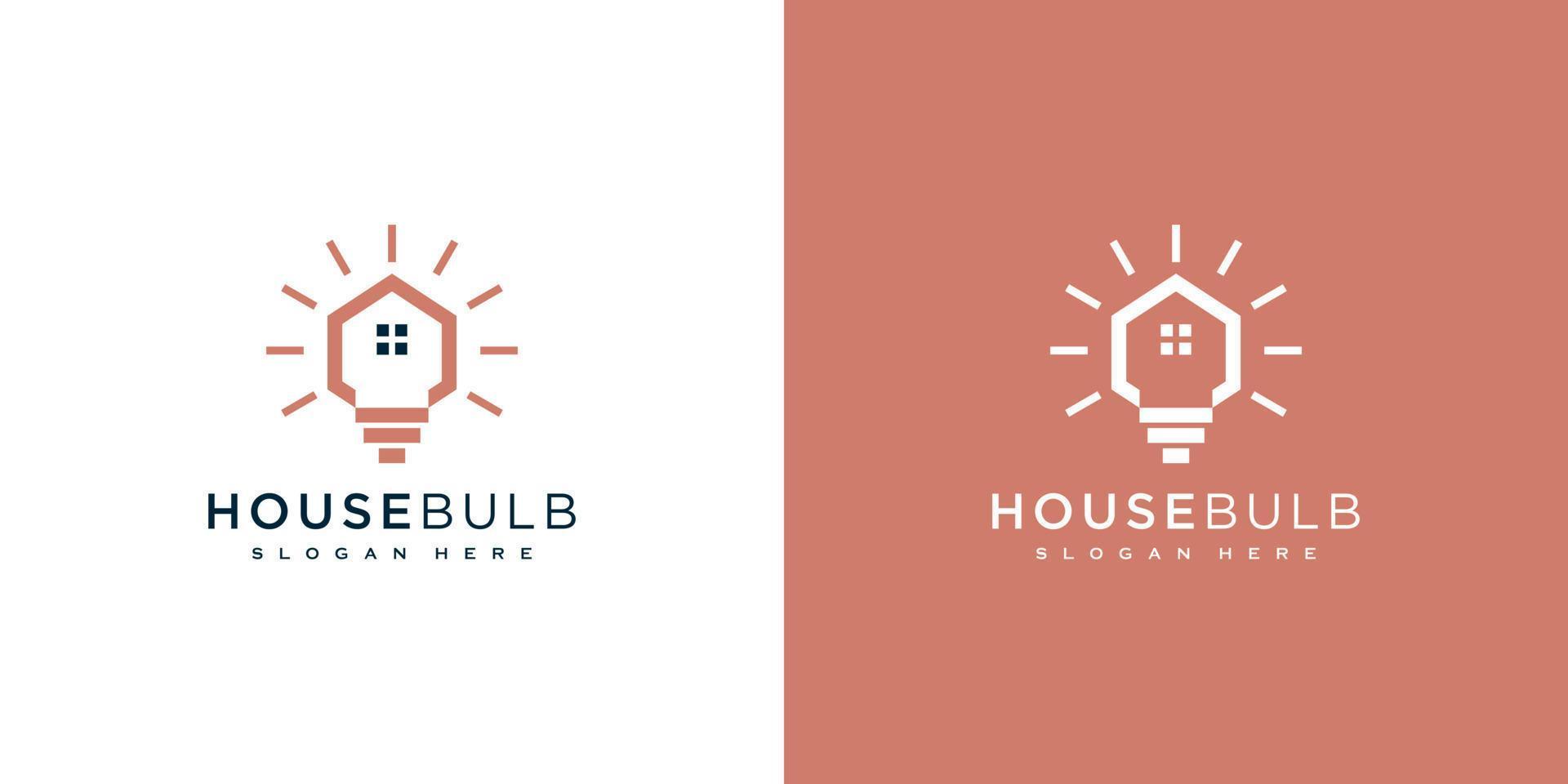 huis lamp logo vector ontwerp