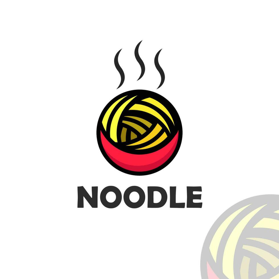 Japanse noodle logo ontwerpconcept. vectorillustratie. vector