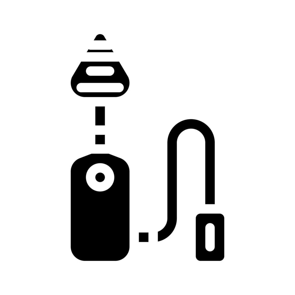 elektronische eeltverwijderaar apparaat glyph pictogram vectorillustratie vector