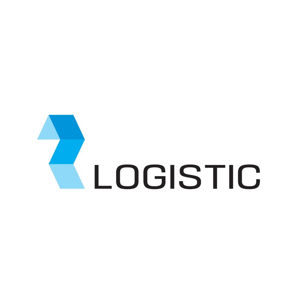 logistieke logo ontwerp vector