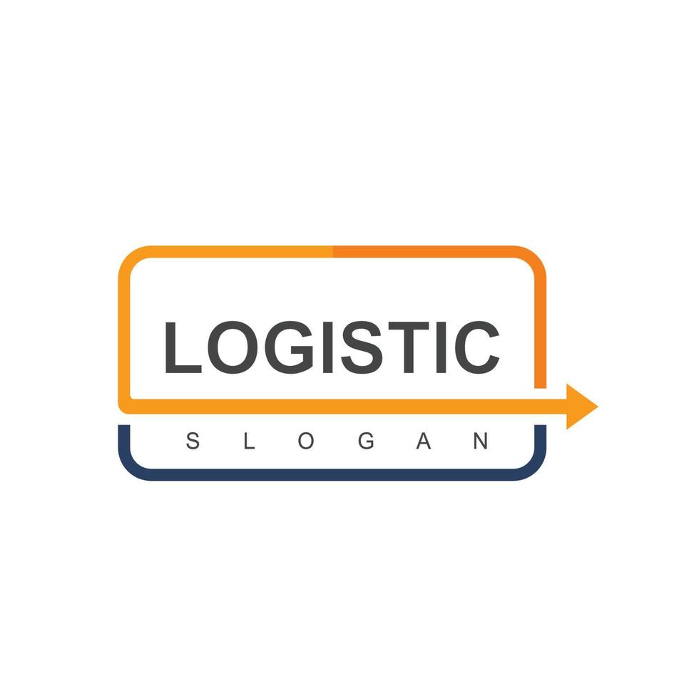 logistiek logo sjabloon, expeditie en transport bedrijfspictogram vector