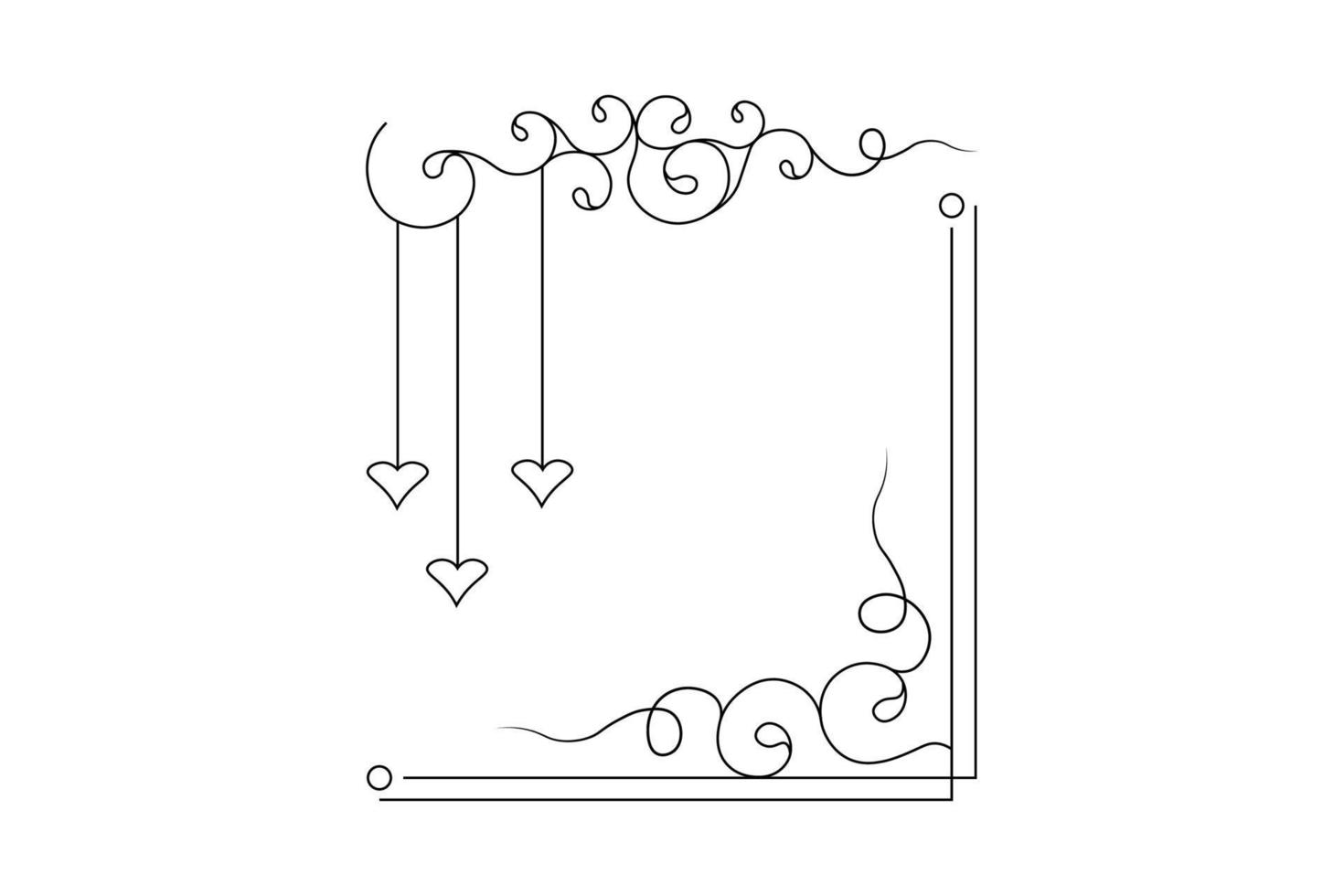 bloem frame vector, bloemen hand tekening frame, gratis vector